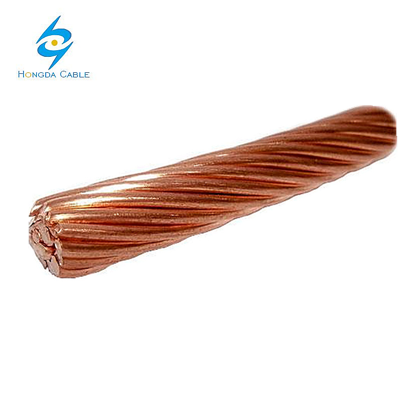 China 
                        Uncoated Stranded Soft Drawn Bright Bare Copper Ground Wire Cable 1/0 2/0 3/0 4/0 AWG
                     supplier