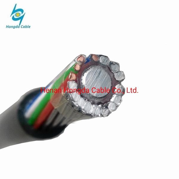 China 
                        XLPE Insulated Communication Copper Wire 0.8mm Aerial Concentric Service Cable 4AWG 2AWG
                      manufacture and supplier