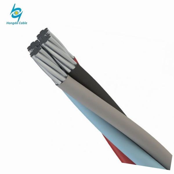 China 
                                 XLPE obenliegender Aluminiumduplexservice-Absinken ABC-Kabel-Isoliercollie 1*6+6AWG                              Herstellung und Lieferant