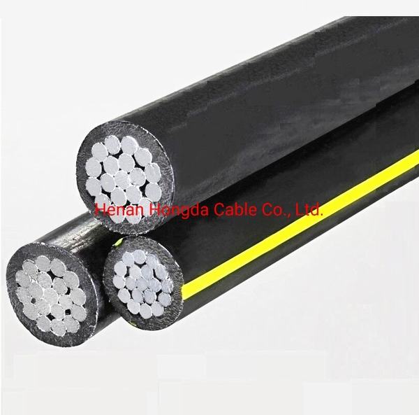 China 
                        XLPE Insulated Overhead Triplex Service Drop with Bare AAC ABC Cable Patella 2*6+6AWG
                      manufacture and supplier