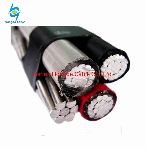 China 
                        XLPE Quadruplex Aluminum Aerial Bundle ABC Cable Barnacle 2*4+4AWG
                      manufacture and supplier