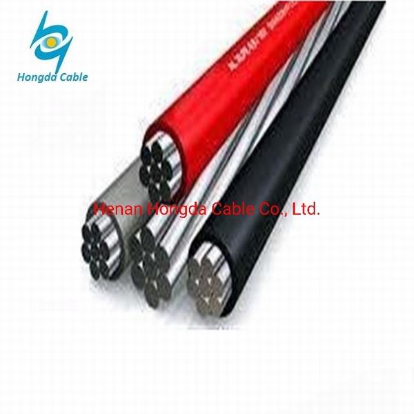 China 
                                 XLPE Triplex Aluminiumluftbündel ABC-Kabel Gammarus 2*1/0+1/0AWG                              Herstellung und Lieferant