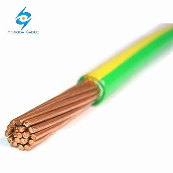 
                                 Cobre trenzado de color verde amarillo de 70mm2 Electric Cable de masa                            