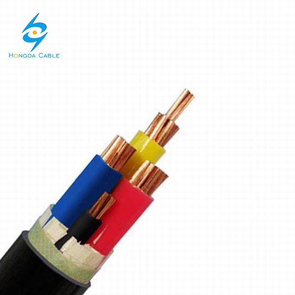 China 
                                 Cable de alimentación de baja tensión xlpe de 240 mm de 4 núcleos de cable blindado de cable subterráneo de precio por metro                              fabricante y proveedor