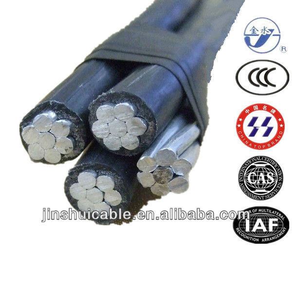 China 
                                 0.6/1kv XLPE Duplex Triplex de baja tensión del cable de aluminio toldo ABC                              fabricante y proveedor