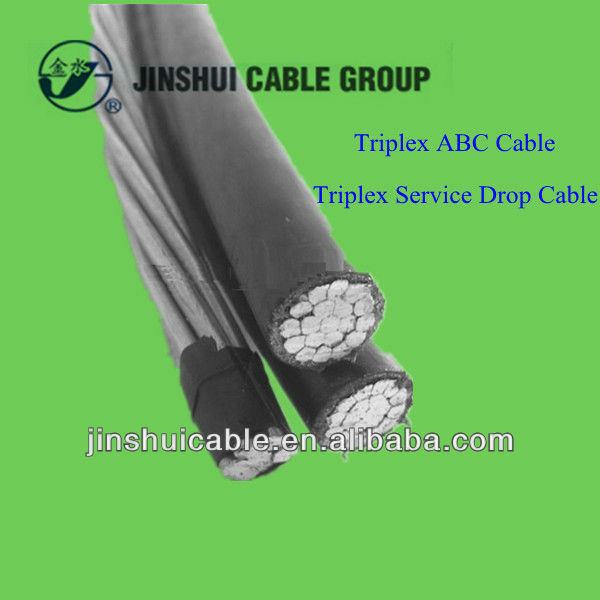 China 
                        0.6/1kv Overhead Insulated Triplex Aerial Cable 2X2AWG+1X2AWG
                      manufacture and supplier