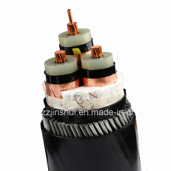 0.6/1kv Underground Yjlv22 XLPE Insulated Steel Tape Armoured Power Cable Size