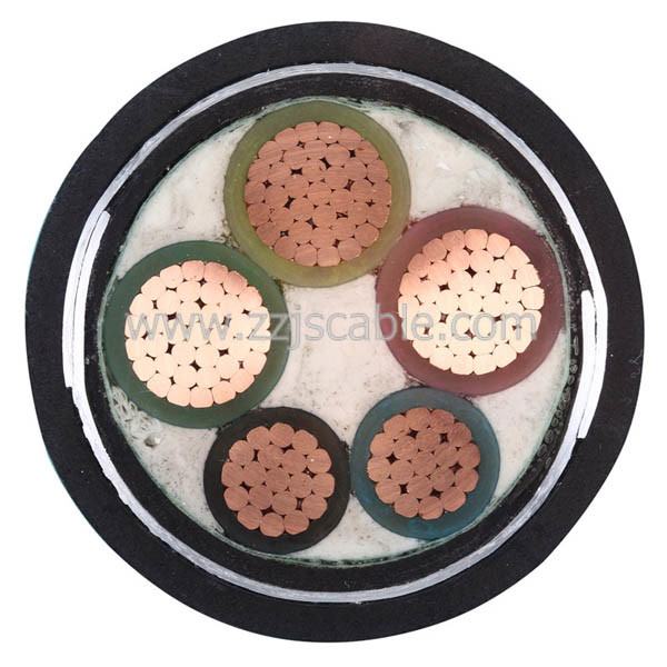 4+1 Core XLPE Insulated PVC Sheathed Power Cable