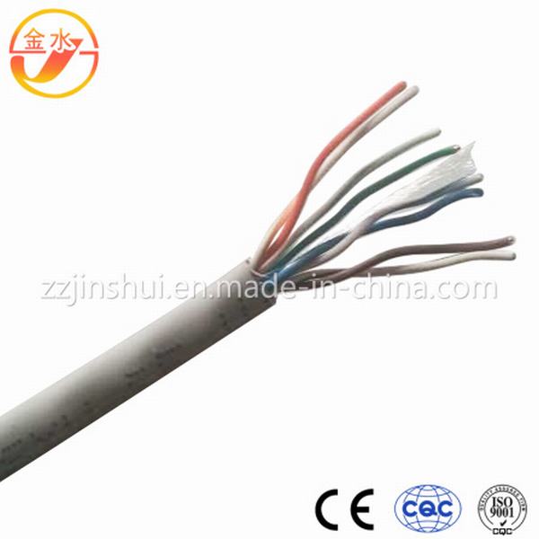 
                                 4 pares de cable de red UTP Cat5e con Ce RoHS estándar UL                            