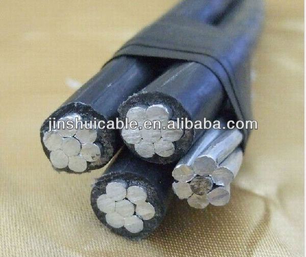 China 
                        600/1000V Overhead Triplex Cable 4AWG Aerial Bundled Cable
                      manufacture and supplier