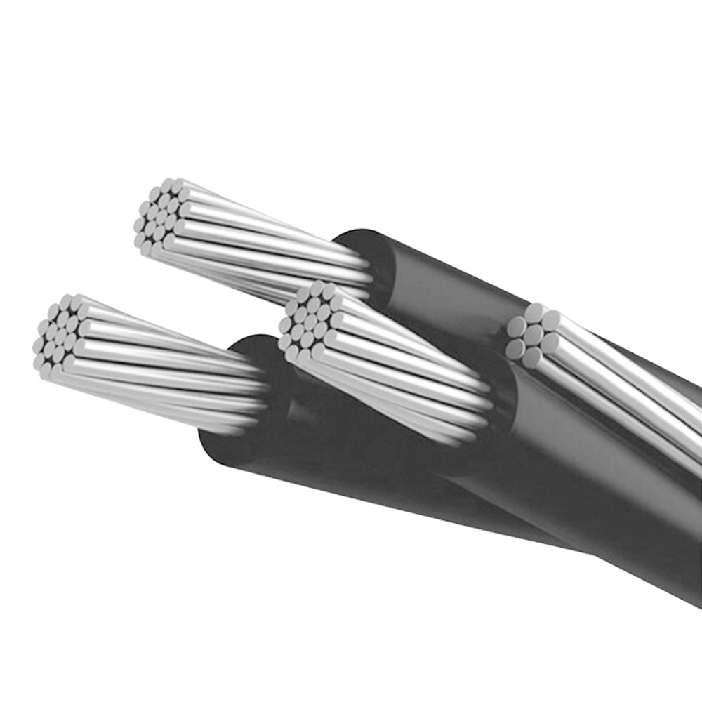 
                BS ASTM NFC Caai Polietileno XLPE PVC aislado AAC Cable eléctrico de cable eléctrico Triplex de cable de descarga de servicio AAAC ACSR conductor Cable
            