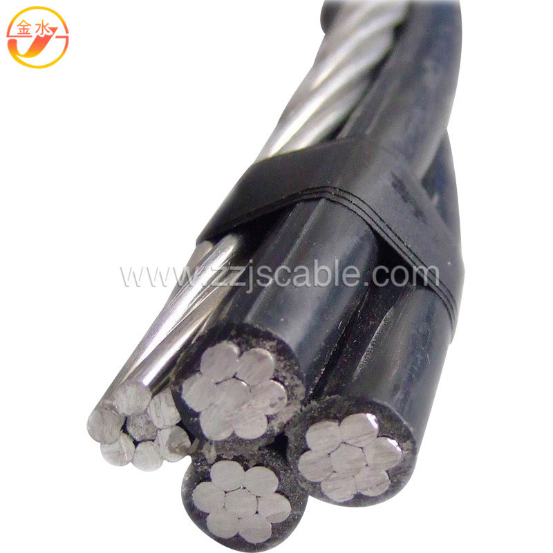PVC / XLPE / PE Insulated Overhead Electric Transmission Aerial Bundled Cable